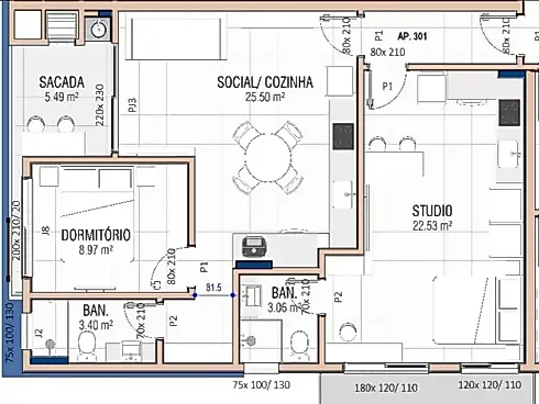 Apartamento em Saco dos Limões, Florianópolis