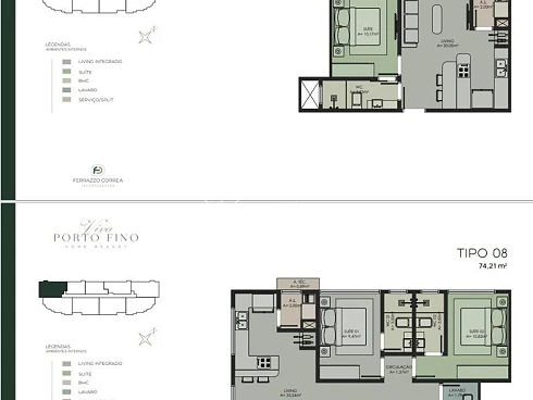 Apartamento em Pereque, Porto Belo