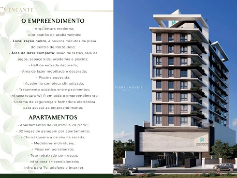 Apartamento em Pereque, Porto Belo