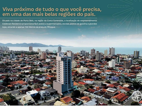 Apartamento em Pereque, Porto Belo