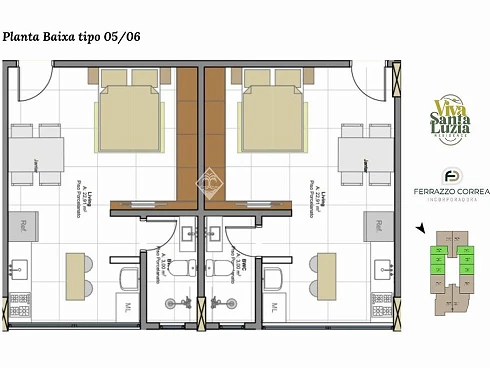 Apartamento em Santa Luzia, Tijucas