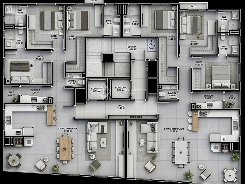Apartamento em Pereque, Porto Belo