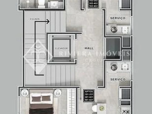 Apartamento em Vila Nova, Porto Belo