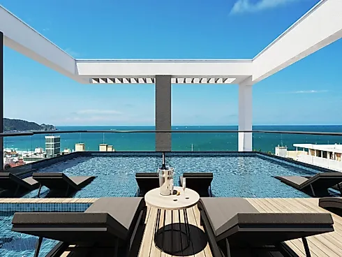 Apartamento 1 Quarto no Villa Bellagio Rooftop Flat - Bombas - Apartamento em Bombas, Bombinhas - Foto 1