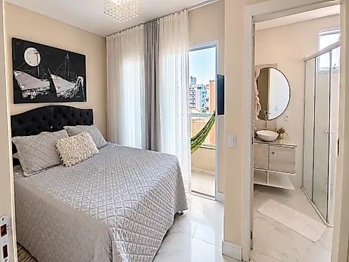 Apartamento 3 Quartos no Residencial Mar Belize - Bombas - Temporada - Foto 14