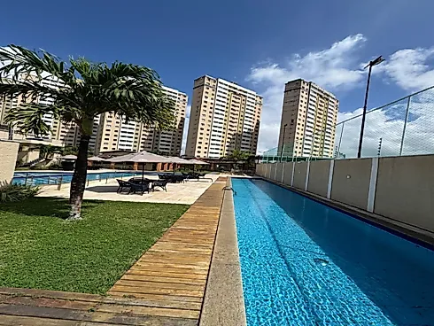 Apartamento Andar Alto l Vista Livre no Condomínio Sunsetem Pinta Negra - Foto 9