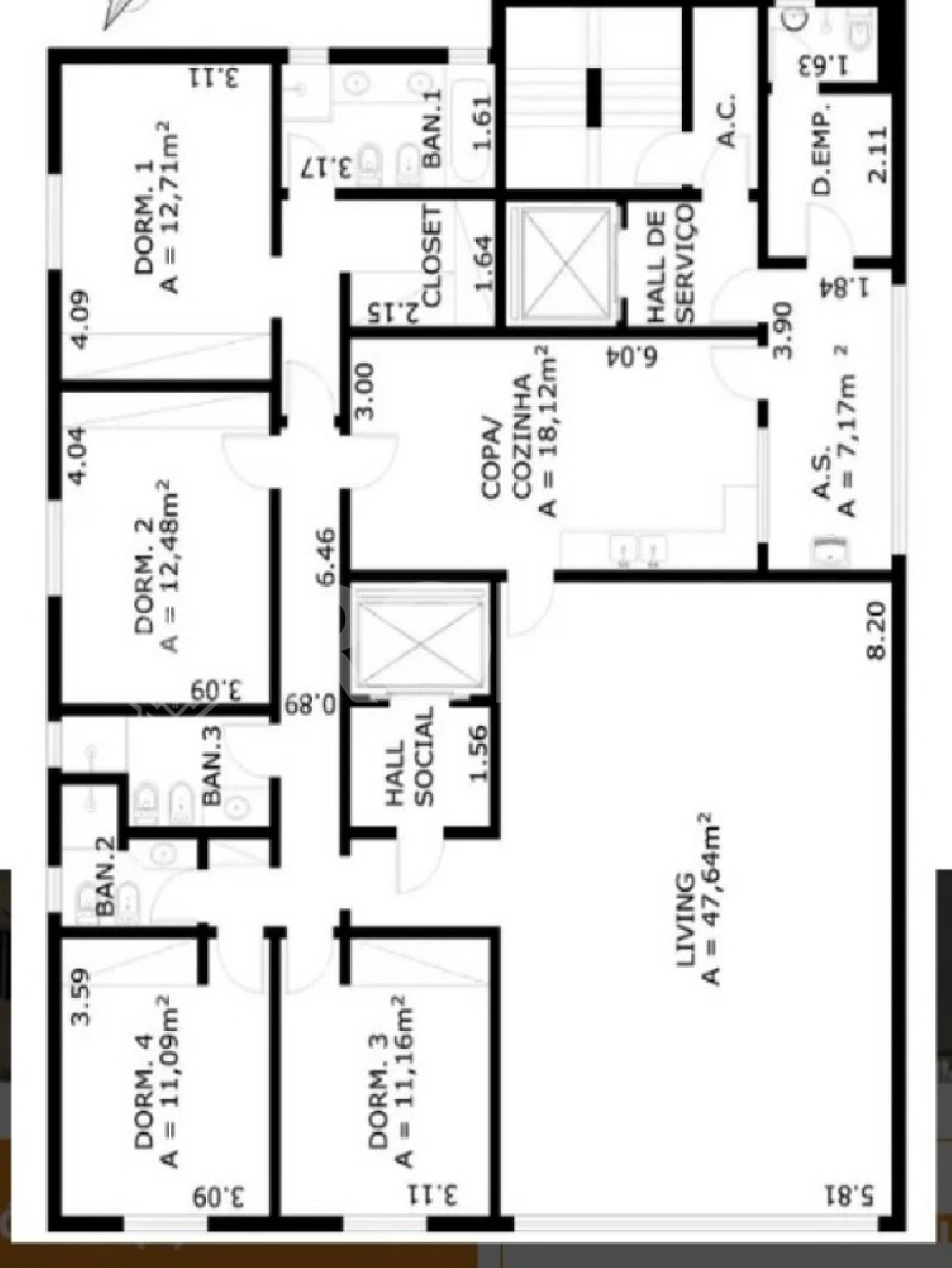 Apartamento em Santa Cecília, São Paulo