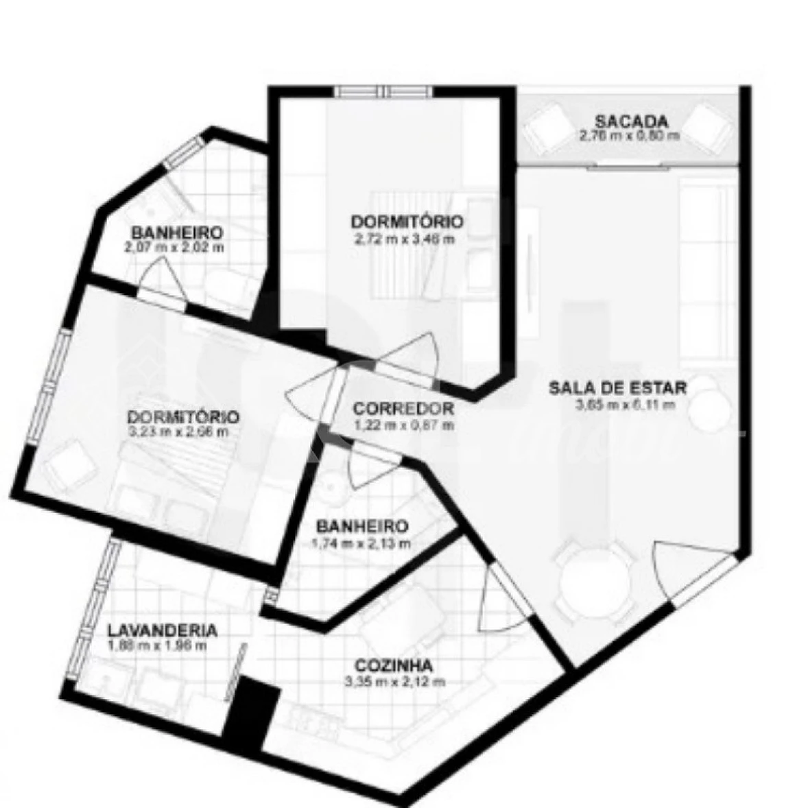 Apartamento  65m² - 2 Dormitórios (1 Suíte) - 1 Vaga - Bela Vista - Venda - Foto 12