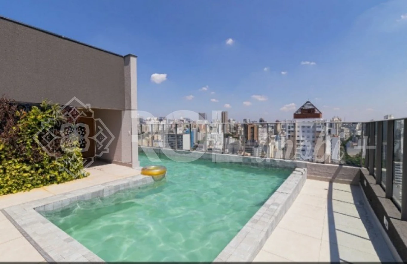 Studio Mobiliado com 25 m² -  com Varanda - sem Vaga - Venda - Foto 12