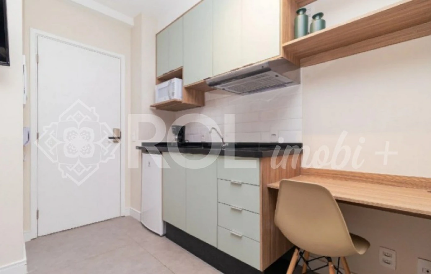 Studio Mobiliado com 25 m² -  com Varanda - sem Vaga - Venda - Foto 20