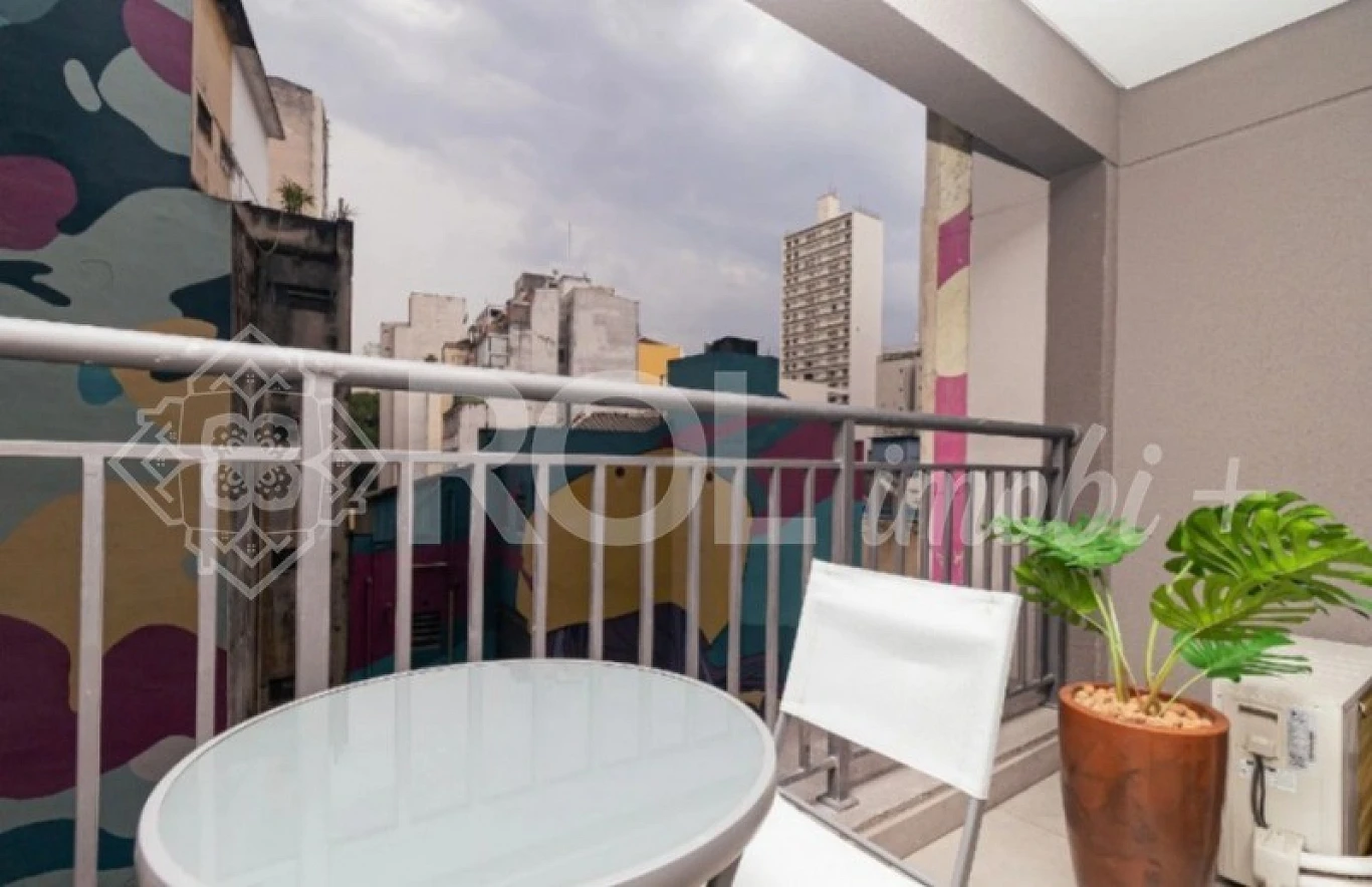 Studio Mobiliado com 25 m² -  com Varanda - sem Vaga - Venda - Foto 26