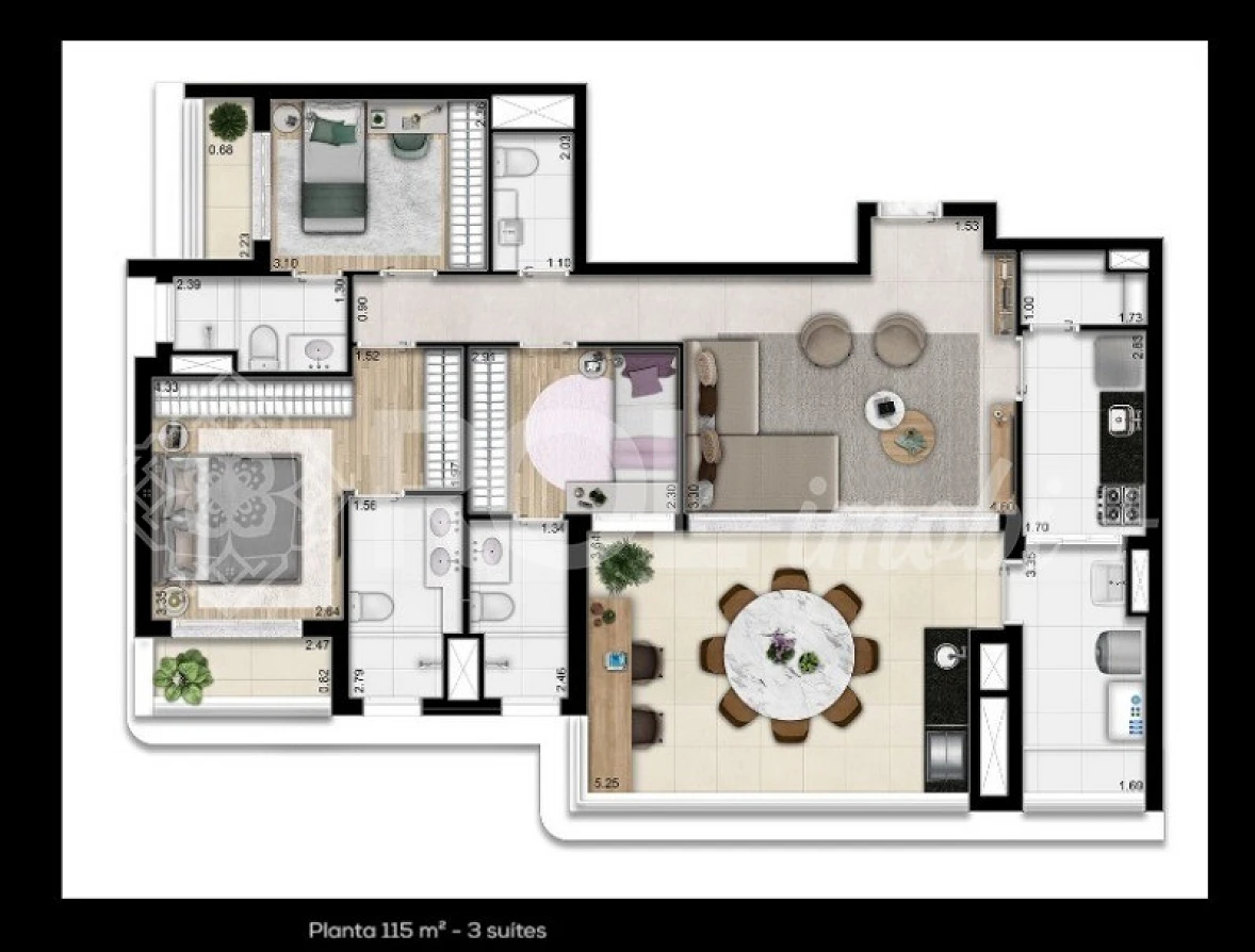 Aprtamento Novo 115 m² - 3 Suítes com Varanda - Varanda Gourmet  - Futuro Metrô Perdizes - Venda - Foto 11