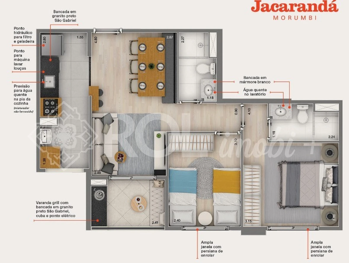 Apartamento Novo - Varanda Gourmet - 56 m² - 2 Dormitórios - 1 Vaga - Morumbi - Venda - Foto 16