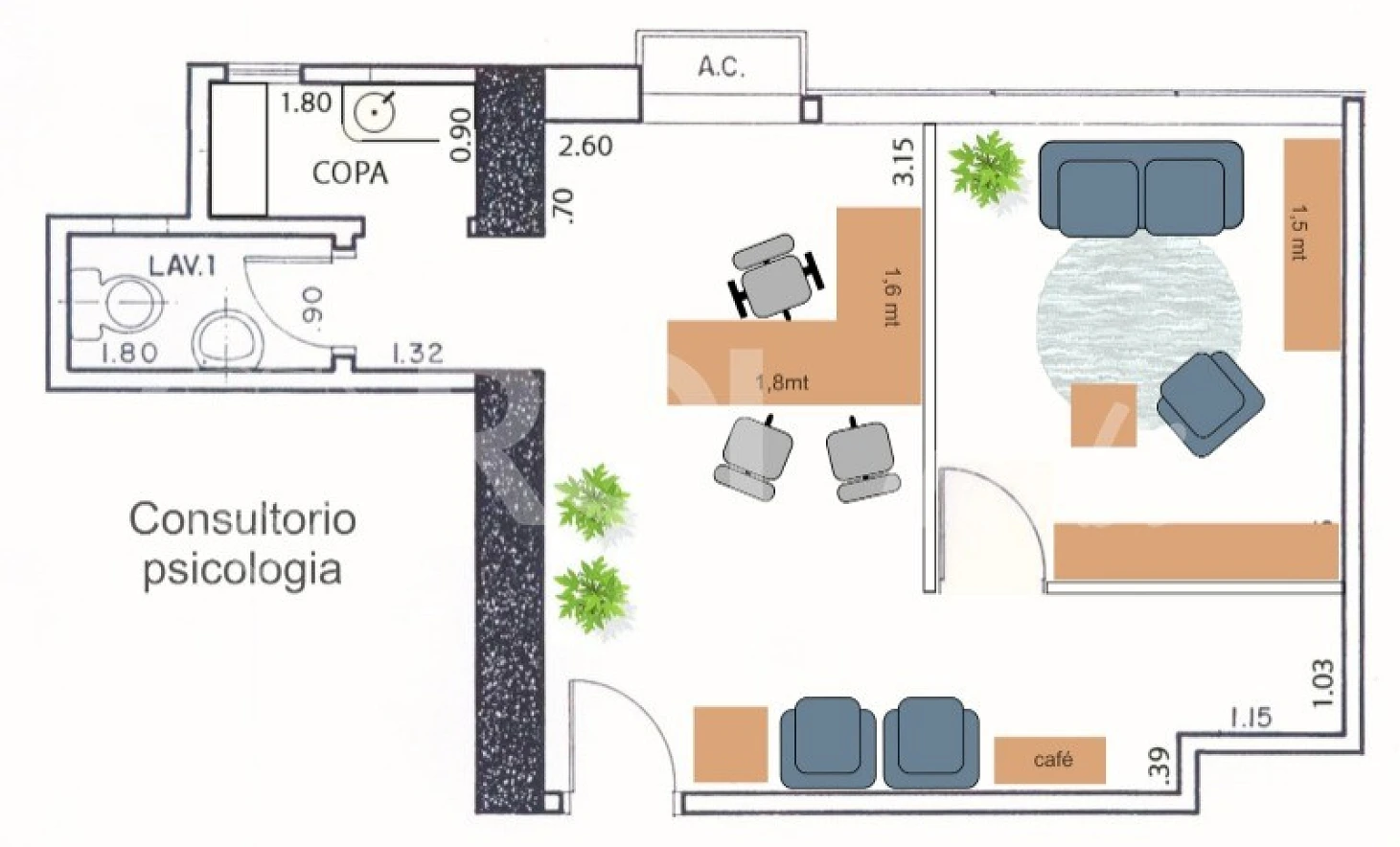 Escritorio/sala em Santa Cecília, São Paulo
