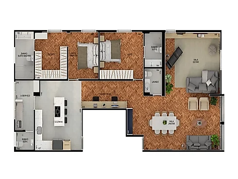Apartamento de 143m² com 2 Quartos Suítes , Jardim América - Foto 37