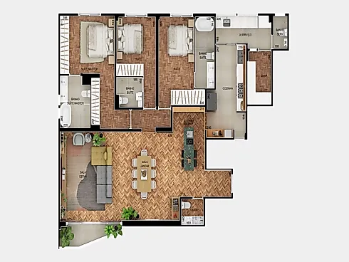 Apartamendo de 3 Quartos, 169m², à Venda no Jardim Paulista. - Foto 24