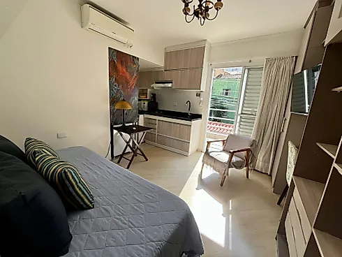 Kit Net Mobiliada com Varanda em Vila Pompeia - Foto 10