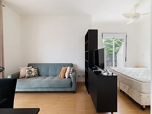 Apartamento Mobiliado 45 m² - Varanda - 1 Vaga - Higienópolis | Locação - Apartamento em Consolação, São Paulo - Foto 3