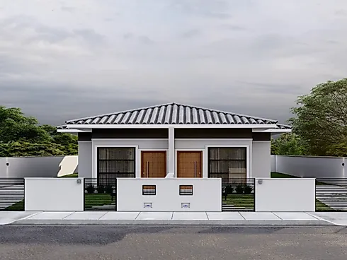 Casa Geminada 2 Dormitórios, sendo 1 Suíte - Casa geminada em Bela Vista, Palhoça - Foto 1