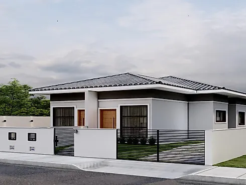 Casa Geminada 2 Dormitórios, sendo 1 Suíte - Casa geminada em Bela Vista, Palhoça - Foto 2