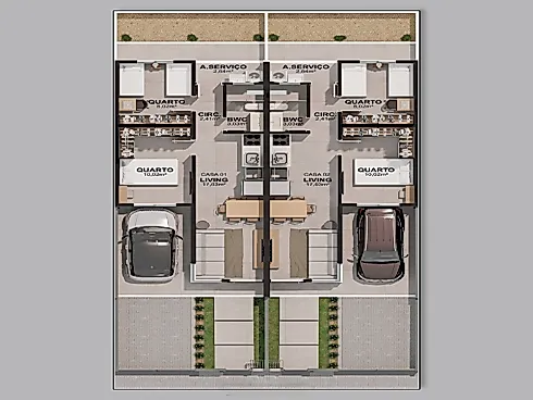 Casa Geminada 2 Dormitórios - Casa geminada em Nova Palhoça, Palhoça - Foto 4
