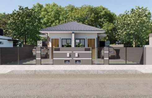 Casa Geminada com 2 quartos em Forquilhas, São José