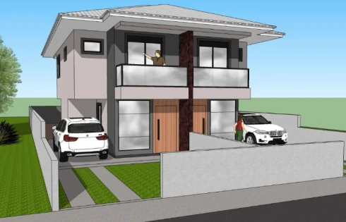 Sobrado Geminado com 3 quartos em Nova Palhoça, Palhoça