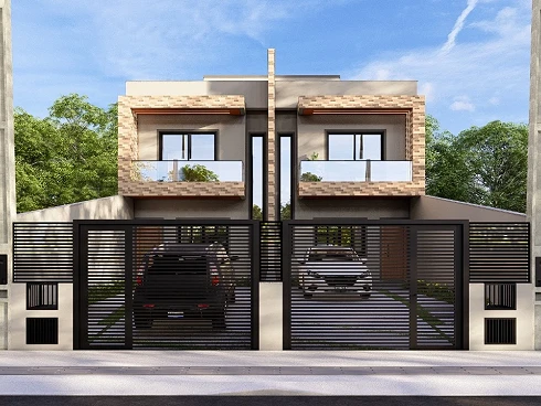 Sobrado Geminado com 2 quartos em Madri, Palhoça