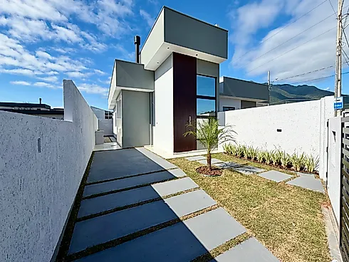 Casa Geminada 3 Dormitórios, sendo 1 Suíte - Casa geminada em Guarda do Cubatão, Palhoça - Foto 4