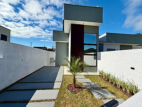 Casa Geminada 3 Dormitórios, sendo 1 Suíte - Casa geminada em Guarda do Cubatão, Palhoça - Foto 3