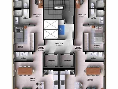 Apartamento em Pedra Branca, Palhoça