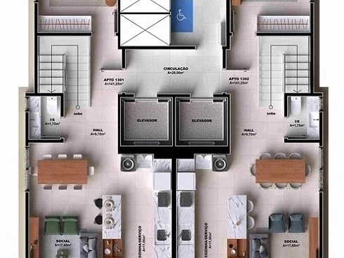 Apartamento em Pedra Branca, Palhoça