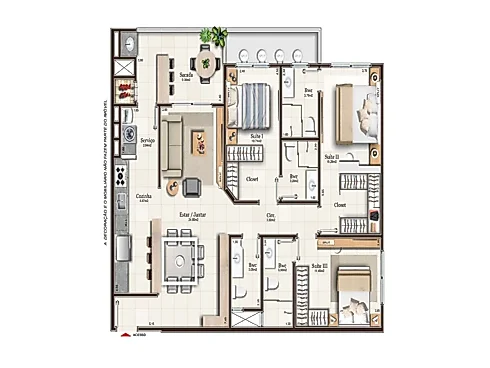 Apartamento 3 Suítes - Apartamento em Campinas, São José - Foto 2