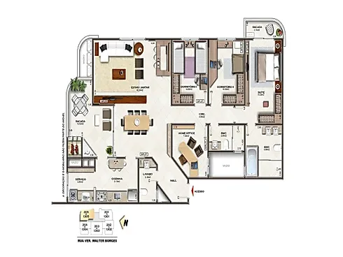 Apartamento 3 Dormitórios, sendo 1 Suíte com Banheira de Hidromassagem - Apartamento em Campinas, São José - Foto 2
