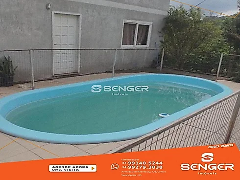 02 Casas de Alvenaria 02 Andares com Piscina - Casa em Vila Azul, Veranopolis - Foto 5
