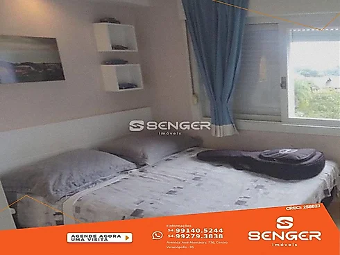 Amplo Apartamento 02 Dormitórios Mobiliado Centro - Apartamento em Centro, Veranopolis - Foto 3