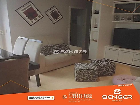 Amplo Apartamento 02 Dormitórios Mobiliado Centro - Apartamento em Centro, Veranopolis - Foto 4