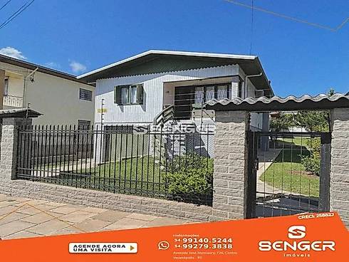 Ampla Casa com Quiosque e Piscina no B.renovação - Casa em Renovação, Veranopolis - Foto 1