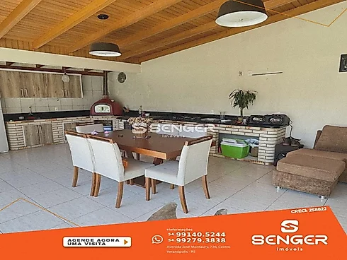 Ampla Casa com Quiosque e Piscina no B.renovação - Casa em Renovação, Veranopolis - Foto 2