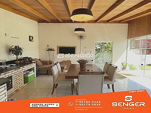 Ampla Casa com Quiosque e Piscina no B.renovação - Casa em Renovação, Veranopolis - Foto 3