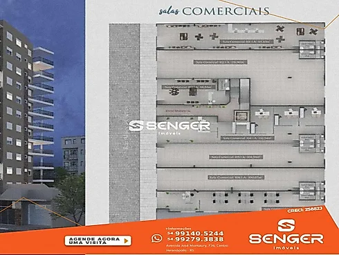 Sala Comercial ao Lado da Prefeitura - Escritório/sala em Centro, Veranopolis - Foto 5