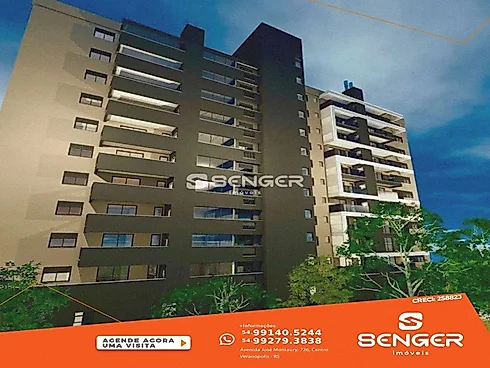 Lançamento- Ed Vila Flora AP 01 e 02 Dormitórios - Apartamento em Centro, Veranopolis - Foto 2