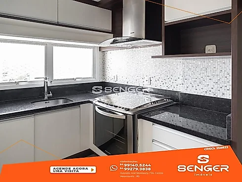 Lindo Apartamento de 02 Suítes no Centro Mobiliado - Apartamento em Centro, Veranopolis - Foto 2