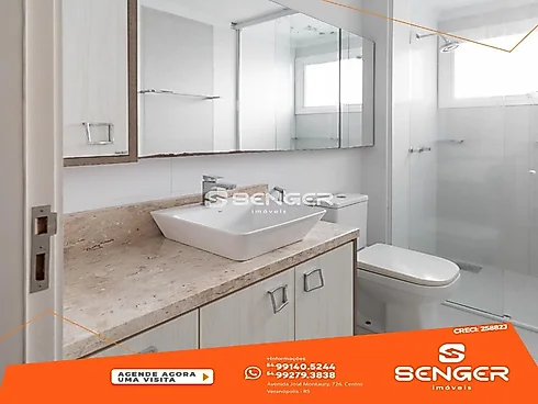 Lindo Apartamento de 02 Suítes no Centro Mobiliado - Apartamento em Centro, Veranopolis - Foto 3