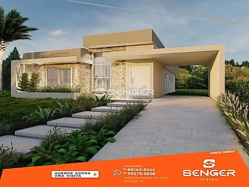 Linda Casa em Construção em Vila Flores - Casa, Vila Flores - Foto 1