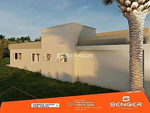 Linda Casa em Construção em Vila Flores - Casa, Vila Flores - Foto 2