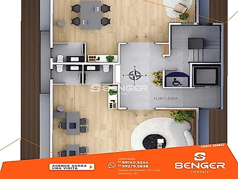 Amplas Salas Comerciais no Centro de Veranópolis - Escritório/sala em Centro, Veranopolis - Foto 2