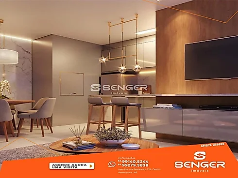 Apartamento 02 Dorm/02 Banheiros-Centro de Torres - Apartamento em Centro, Torres - Foto 2