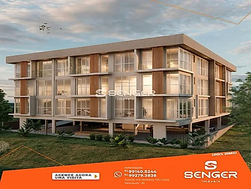 Apartamento 1 Quarto com Churrasqueira - São Pelegrino - Apartamento em São Pelegrino, Veranopolis - Foto 1