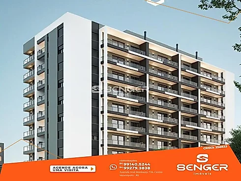 Apto 01 e 02 Dorm no Ed Upper-Centro Lançamento - Apartamento em Centro, Veranopolis - Foto 1